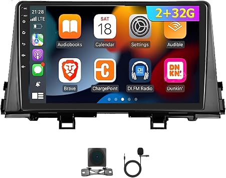 Android 13 Car Stereo Radio for Kia Picanto Morning 2016-2019 Wireless Carplay Android Auto,9 Inch Touch Screen Car Stereo with Bluetooth GPS WiFi FM SWC, AHD Backup Camera,Microphone