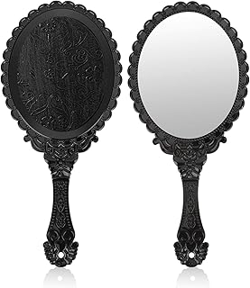 2 espejos de mano vintage, pequeños espejos d...