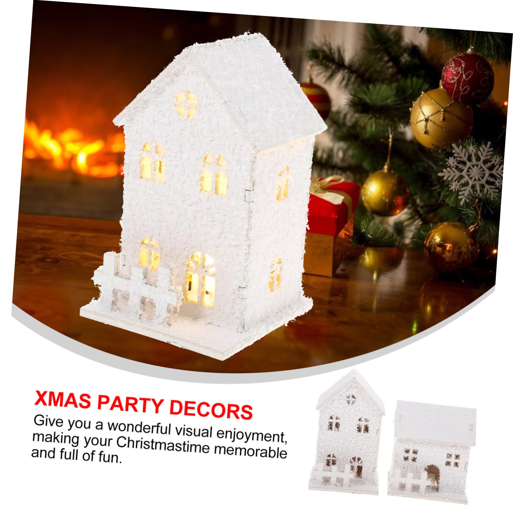 Didiseaon 4pezzi Decorazioni Natalizie Illuminazione Led Decorazioni Per Accessori Festivi Per Per