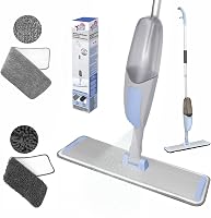 Mop cu pulverizator York Bacteria Stop, rezervor de apă de 600 ml, rotație de 360 de grade, lavetă din microfibră, pentru pardoseli dure 1