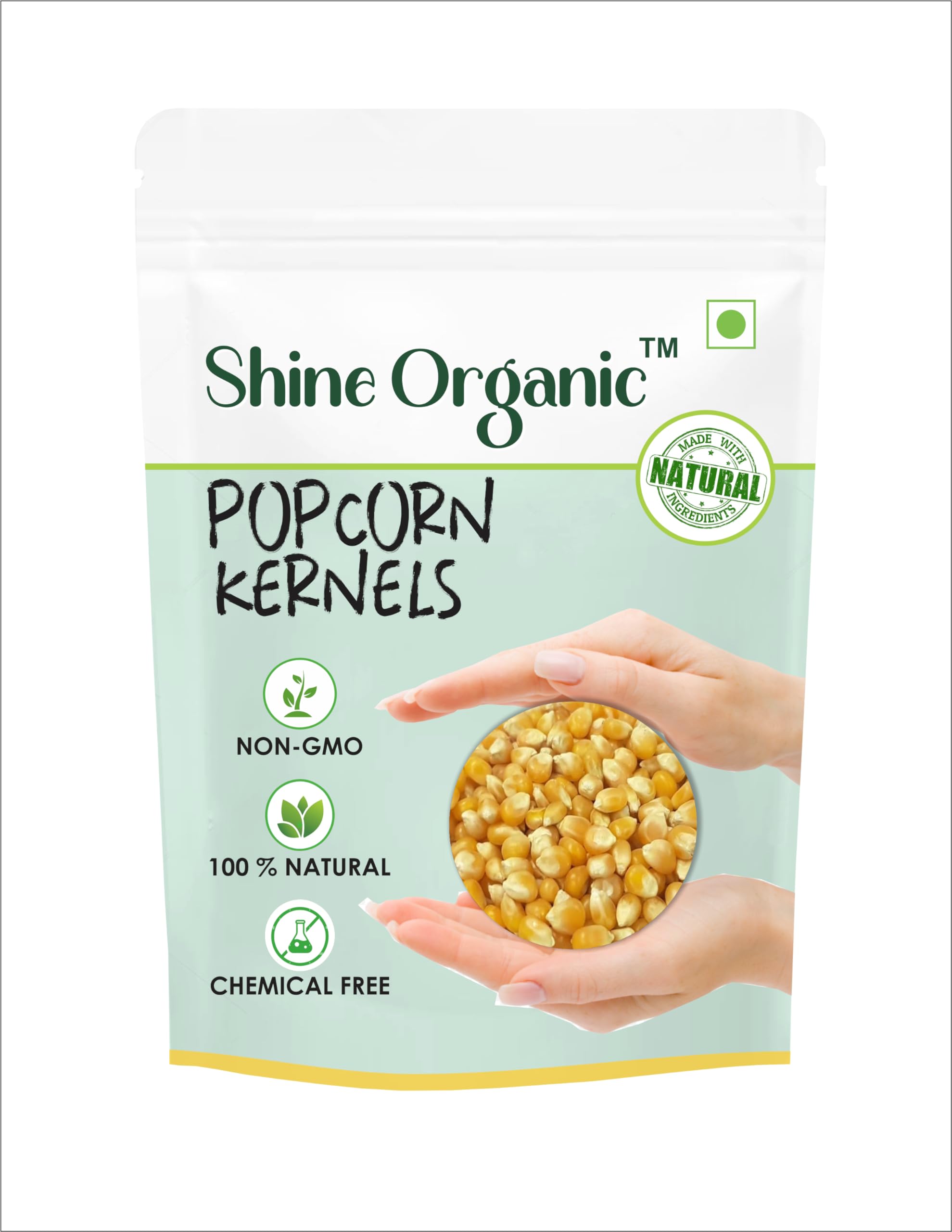 Shine Organic Popcorn Kernels - Popcorn Seeds - (800 gm) Makkai Popcorn-picture-28