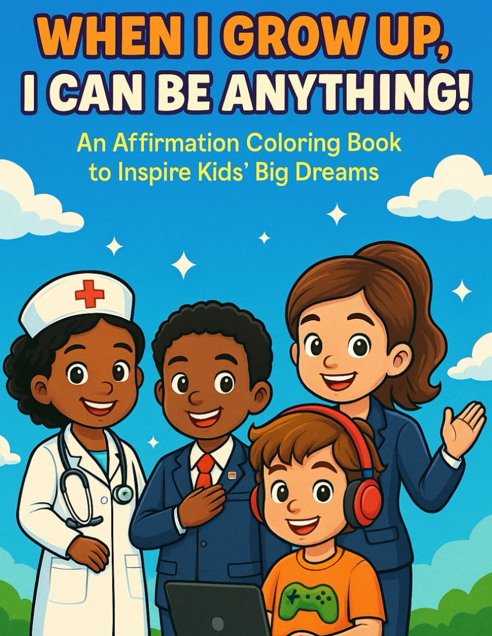 When I Grow Up, I Can Be Anything!: An Affirmation Coloring Book to Inspire Kids’ Big Dreams