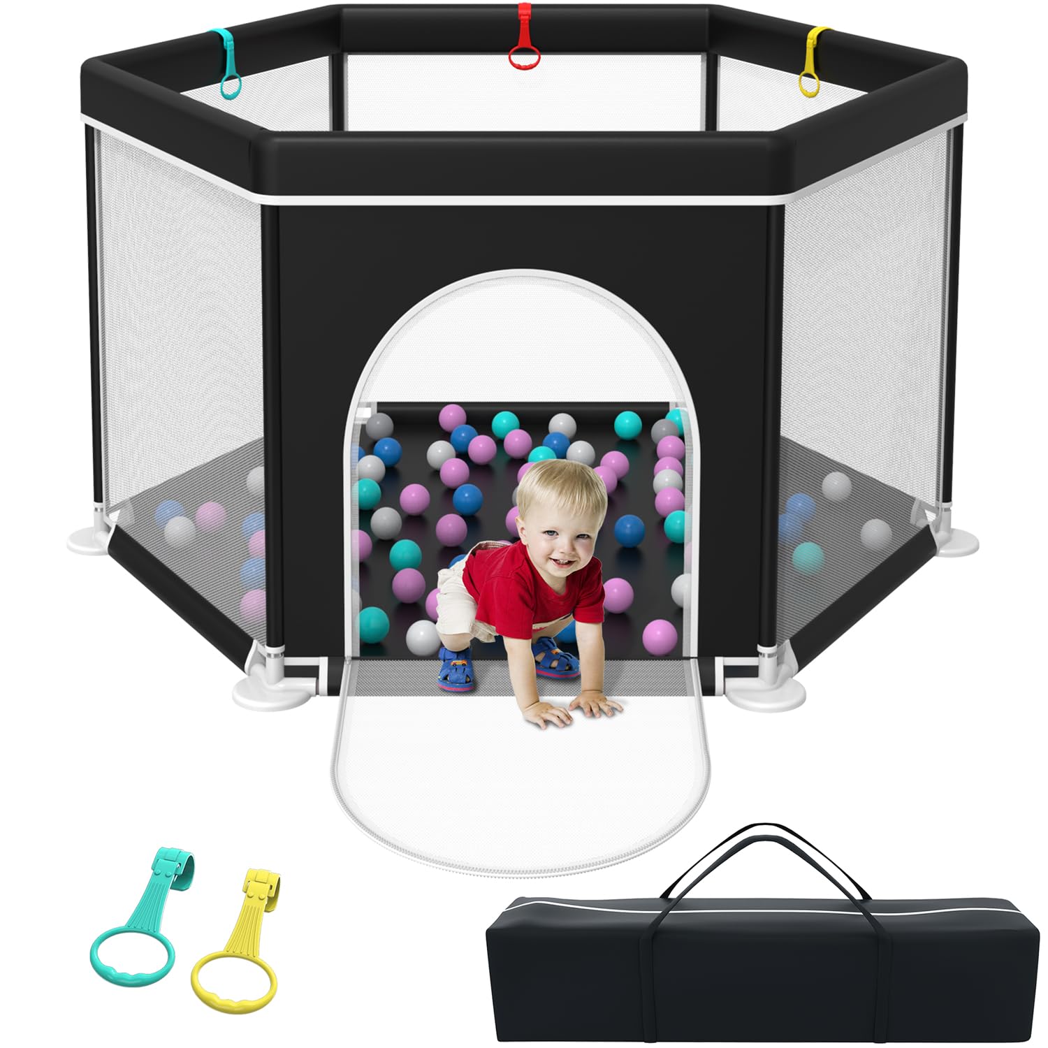 Photo 1 of Baby Playpen, Portable Playpen for Babies and Toddlers
