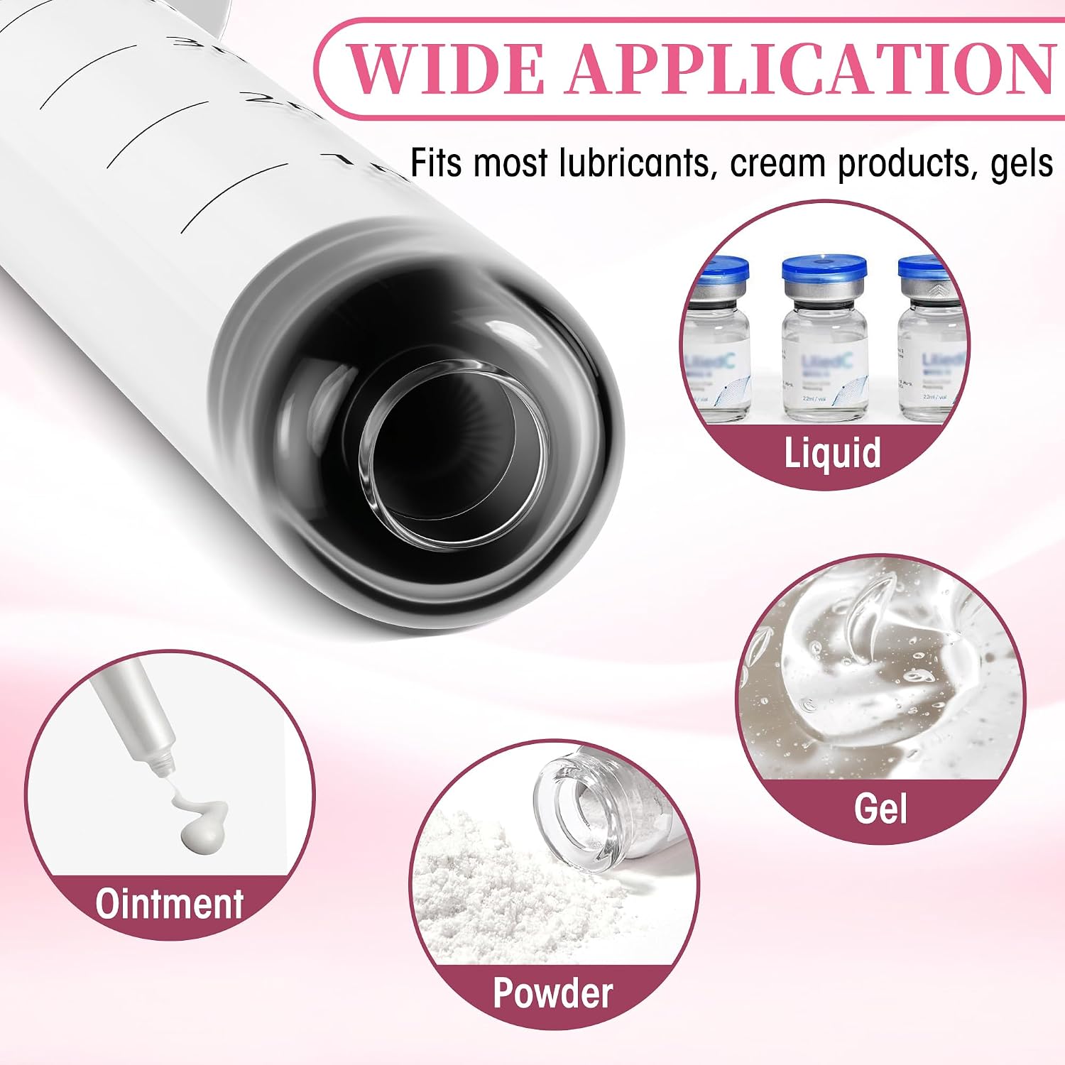 Disposable Vaginal Applicator with Dosage Measurements 5ml, 60 Pack