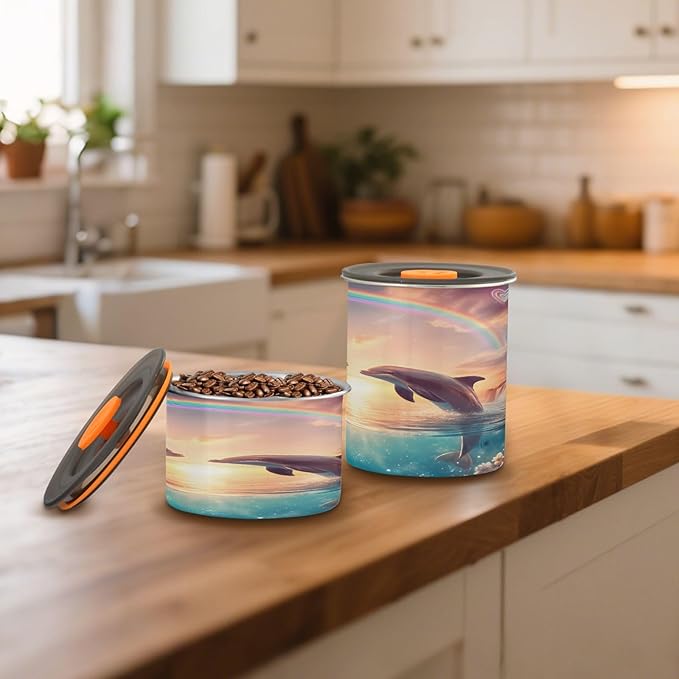 Dispensador de Alimentos ALAZA 17 oz para Café, Té, Azúcar, Acero Inoxidable miniatura 2