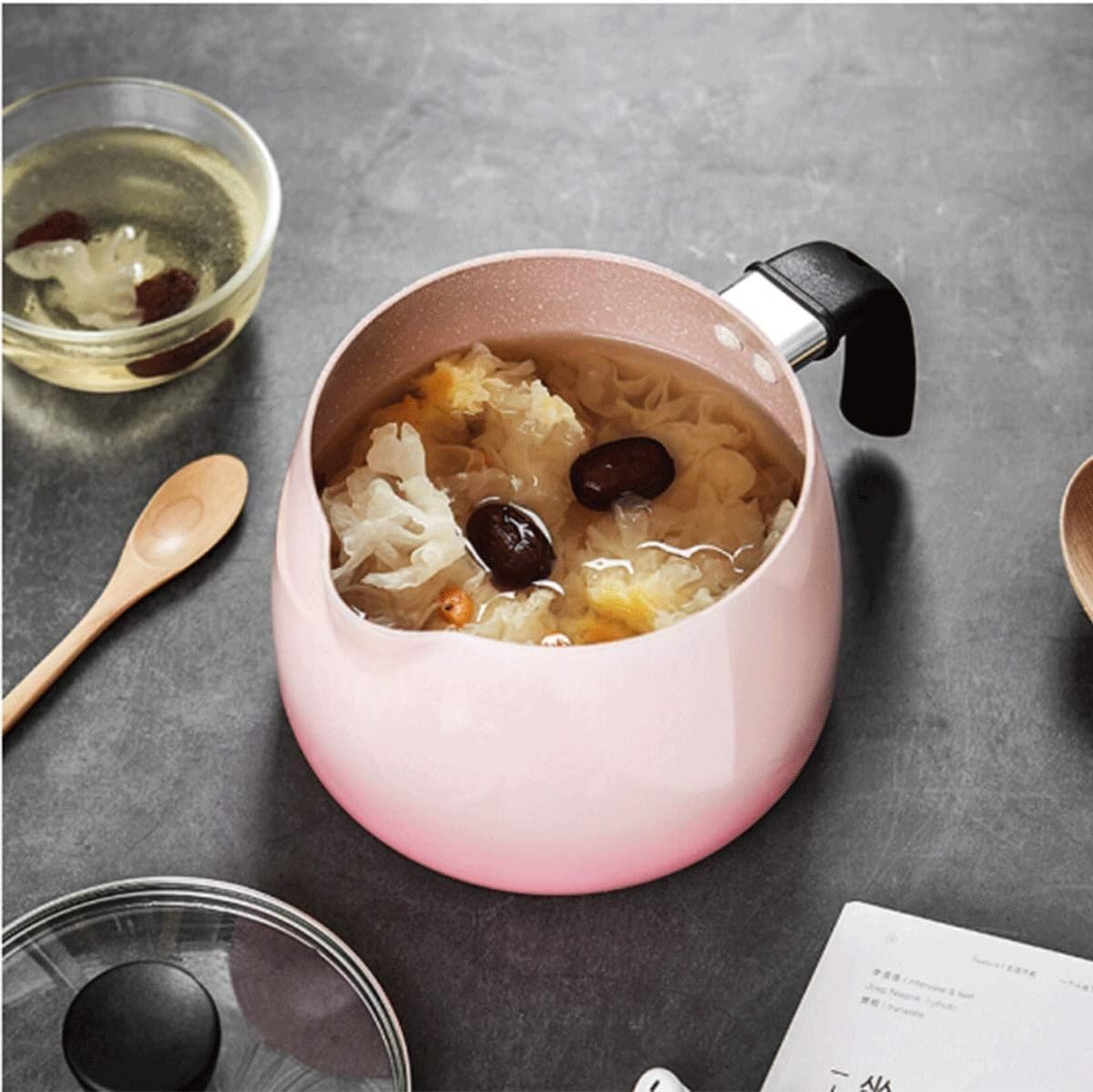 Rapid Noodles Cooker, Stainless Steel Mini Pot, Perfect for Ramen, Egg, Pasta, Dumpling, Soup, Porridge,