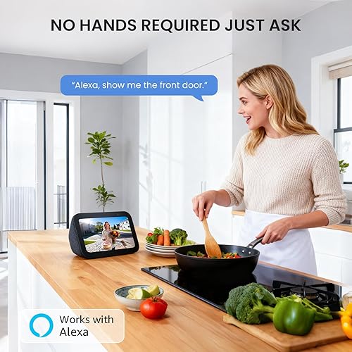 Miniatura 8 de ieGeek Timbre de puerta inalámbrico de 5 MP sin suscripción, timbre de video inalámbrico con timbre, timbre con cámara, cambiador de voz, audio de 2