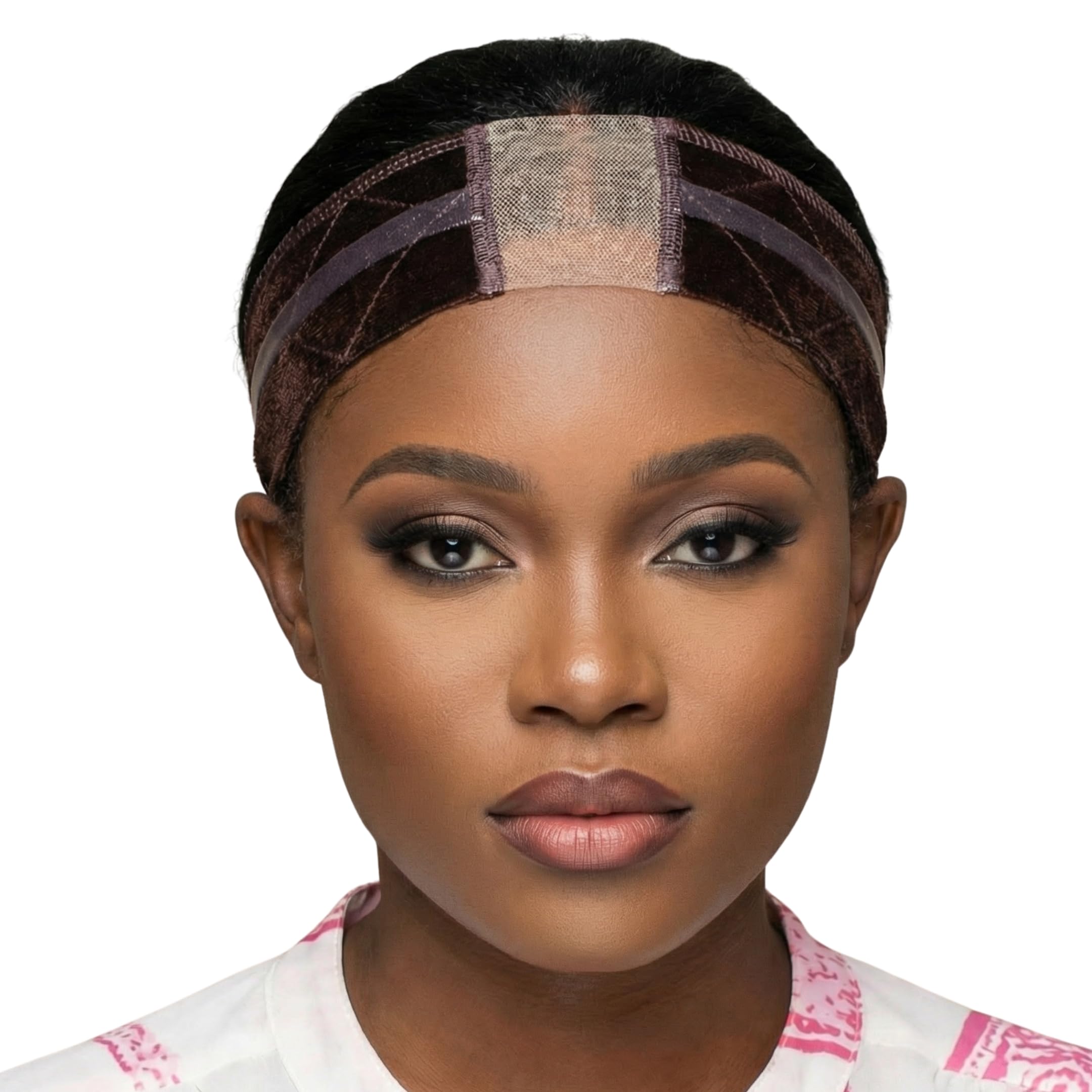 Wig Gripper Band for Lace front and Glueless Wigs, Fully Adjustable, Non Slip Wig Gripper, Brown, 1pk