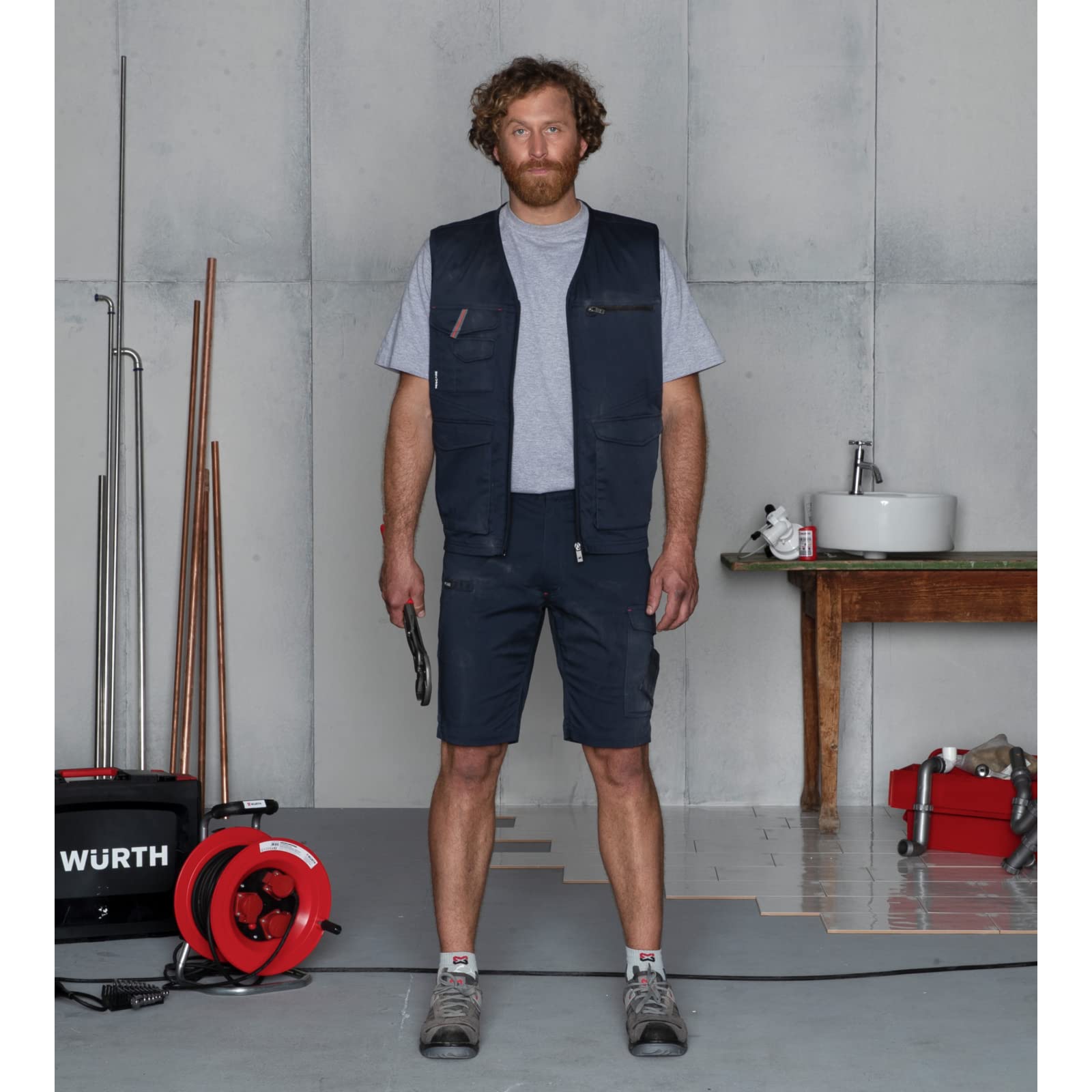 WüRTH MODYF Bermuda de Travail Stretch X Gris