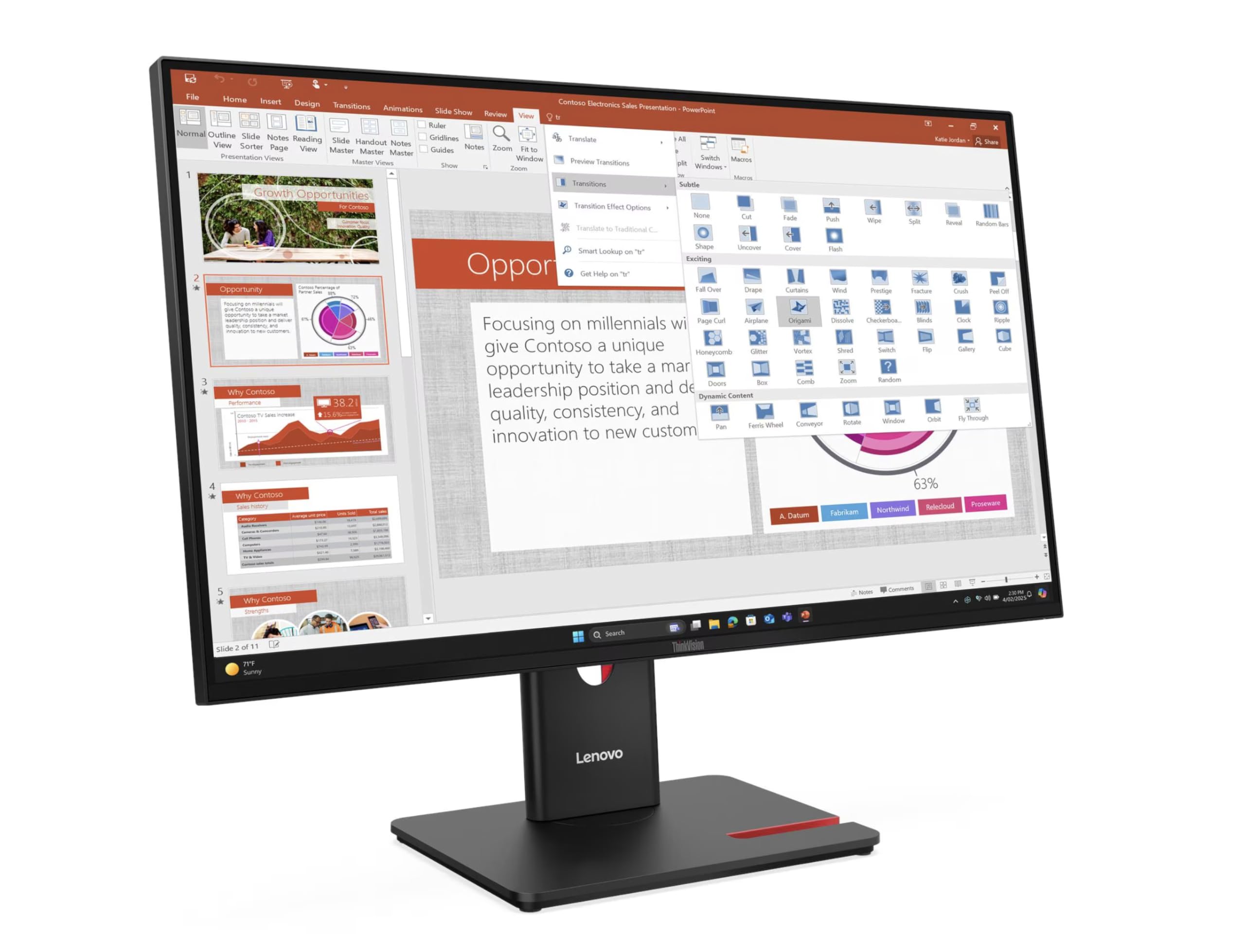 Amazon.com: Lenovo ThinkVision T27-40 27