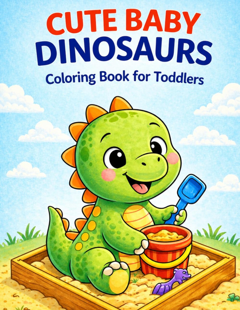 Cute Baby Dinosaurs Coloring Book for Toddlers: Adorable Dino Friends Playing, Exploring, and Having Fun