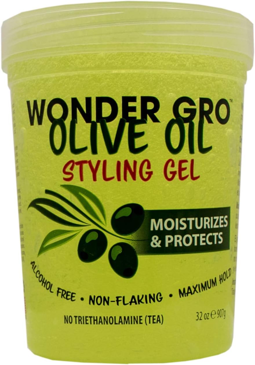 Wonder GroOlive Oil Hair Styling Gel Moisturizers & Protects 32oz