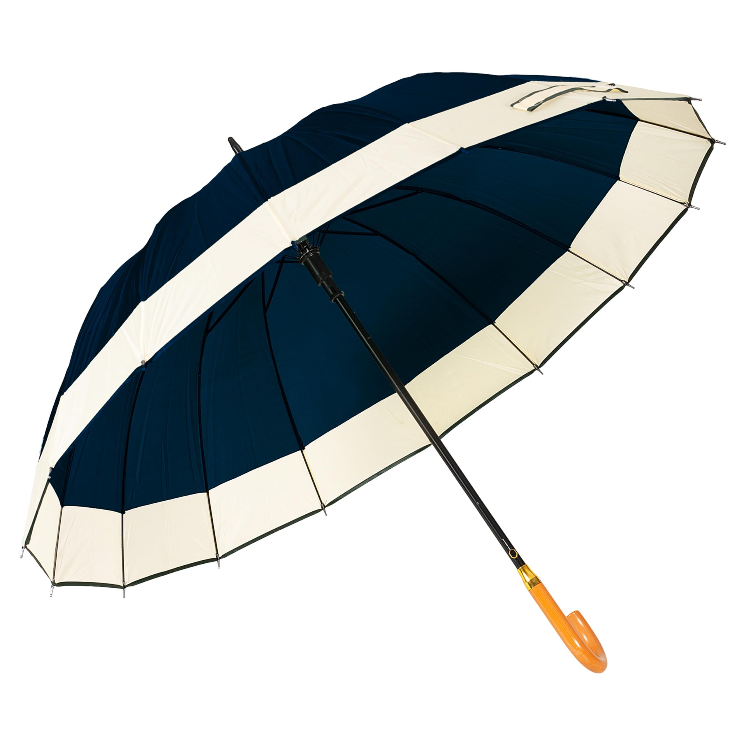 Wooden J Handle Big Size Auto Open Umbrella for Men Women & Kids | UV Protection, Waterproof, Rain, Sunlight Protection | Pack of 1 |-image-16