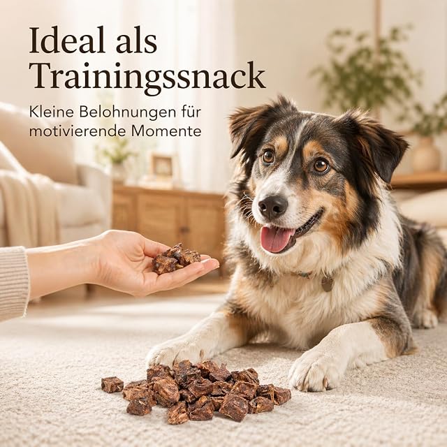 Foto 7 de 8 de 123...Hund dabei! - Rinder-Lmonwürfel 5kg - XXL-Ssparpaket - Vorratspaket - Trainingshappen