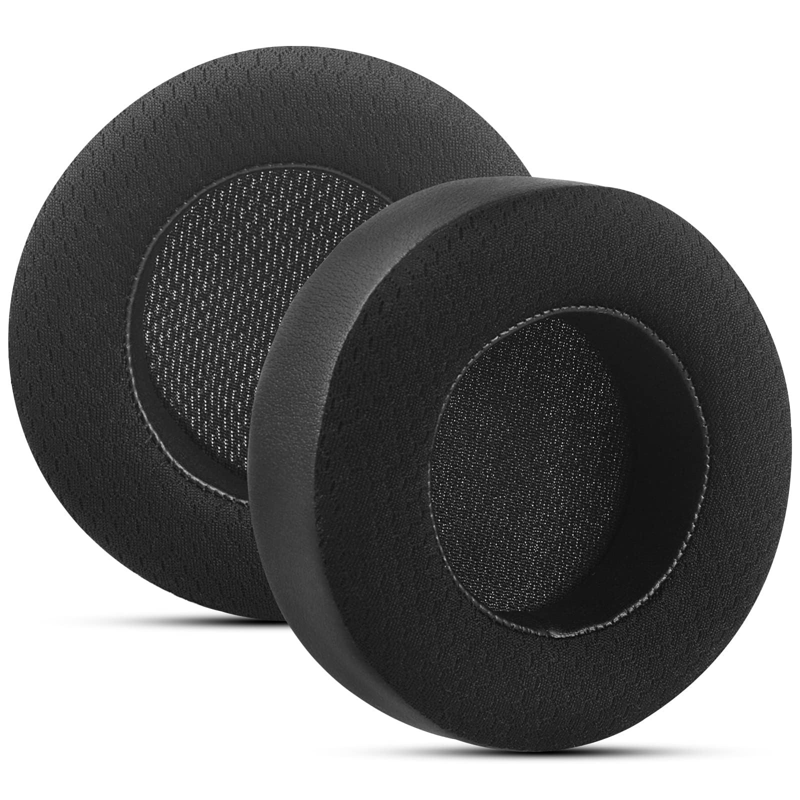 SKEIDO 1pair Mesh Fabric Earpads Replacement for Corsair Virtuoso RGB Wireless XT SE Gaming Headset, Ear Pads Cushions with High-Density Noise Isolation Foam, Added Thickness (Black)