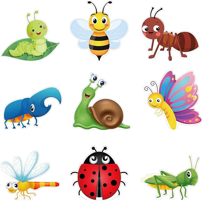 Buy 45 Pcs Bugs Bulletin Board Cutouts Insect Cutouts Bug Mini Accents ...