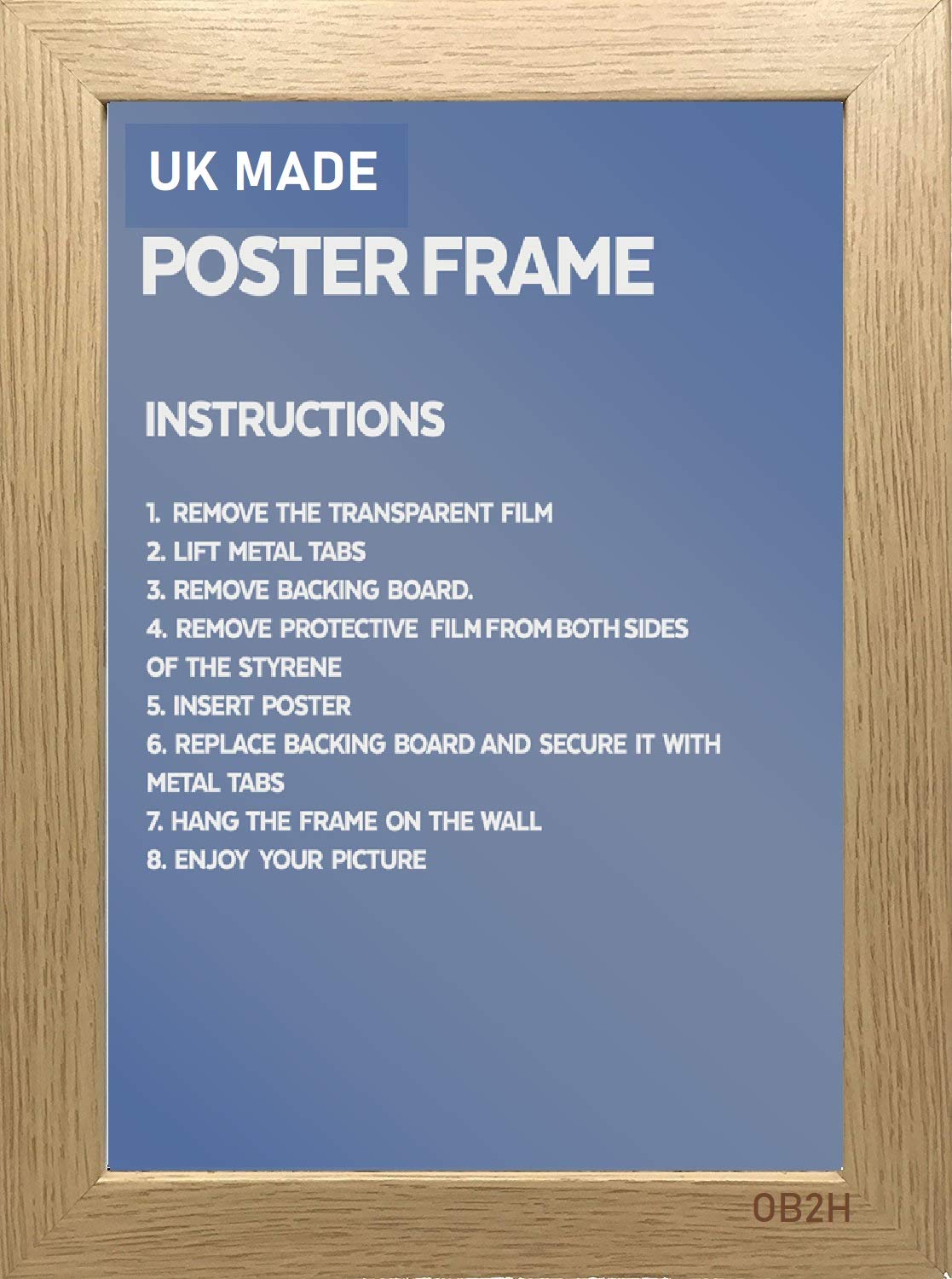 Ob2h Oak A1 A2 A3 A4 A5 Picture Frame Uk Made (, 34 X24'inch)