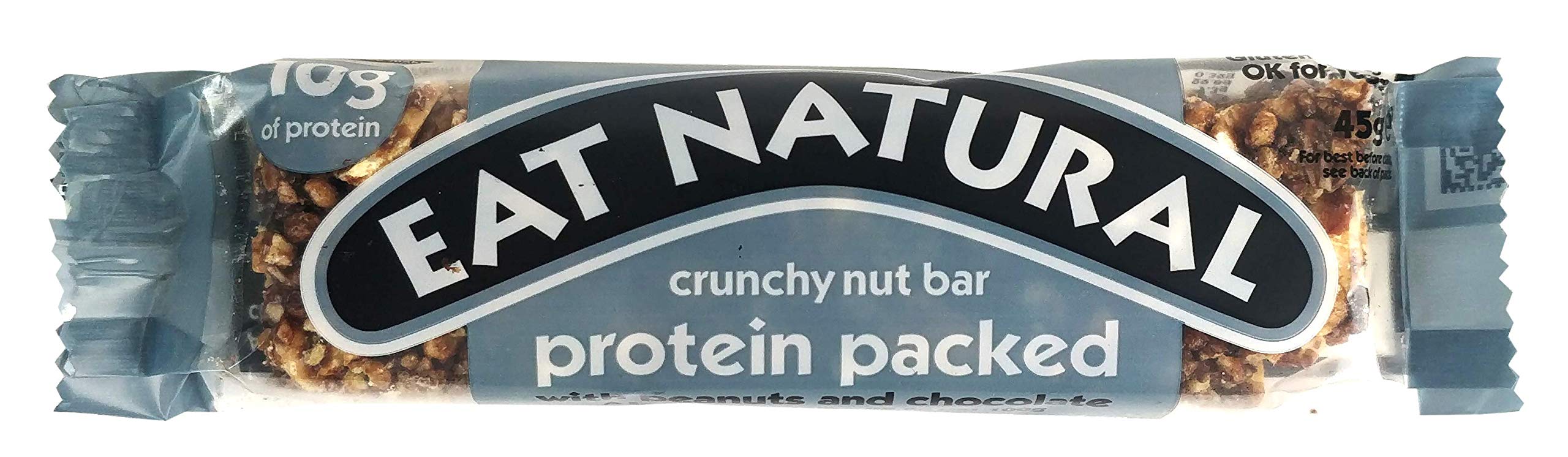 Eat Natural Lot de 12 barres de noix croustillantes avec cacahuètes et chocolat 45 g