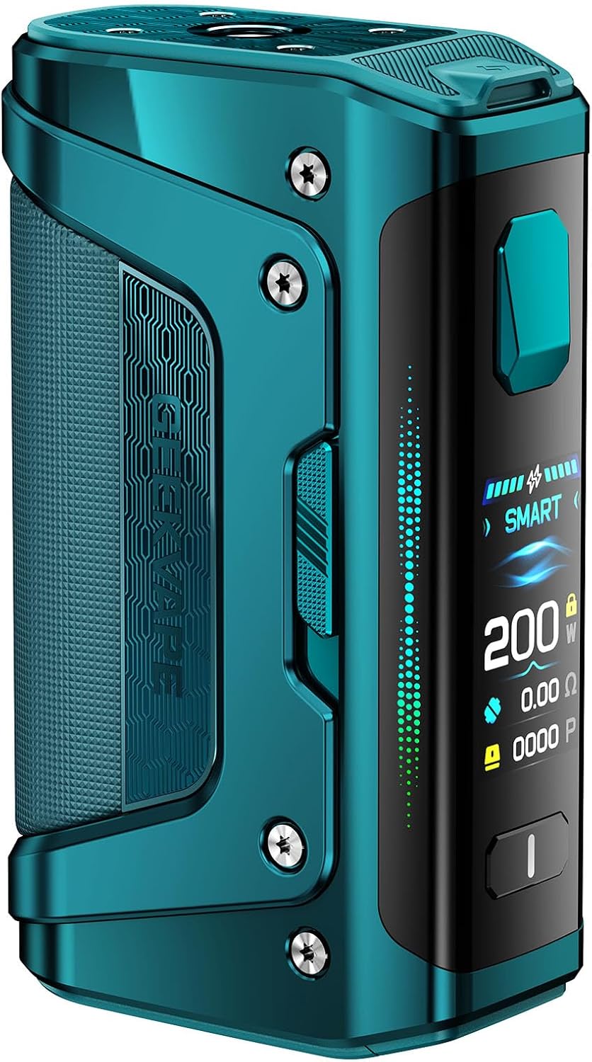 GEEKVAPE Aegis Legend 5 Mod 200W Various Working Mode ECO/SMART/NORMAL/CUSTOM/TC Support Support Z Sub Ohm Tank/Z Nano 2 Tank/Z Fli 2 Tank No Tank/No Coil Gacier Green