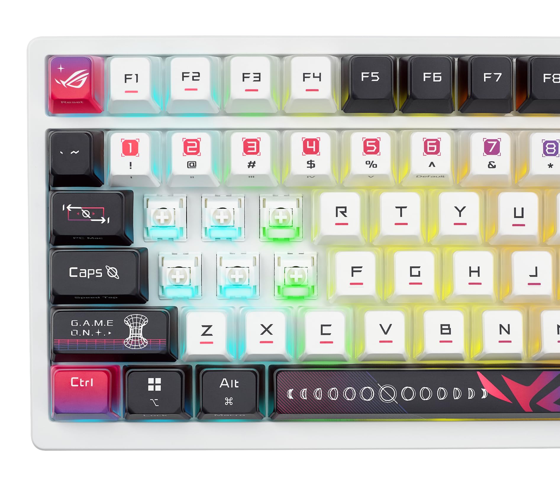 キーボード ROG AZOTH X 75%WIRELESS MECHANICAL ASUS ROG Azoth X 75% Wireless Custom Gaming Keyboard (QWERTZ