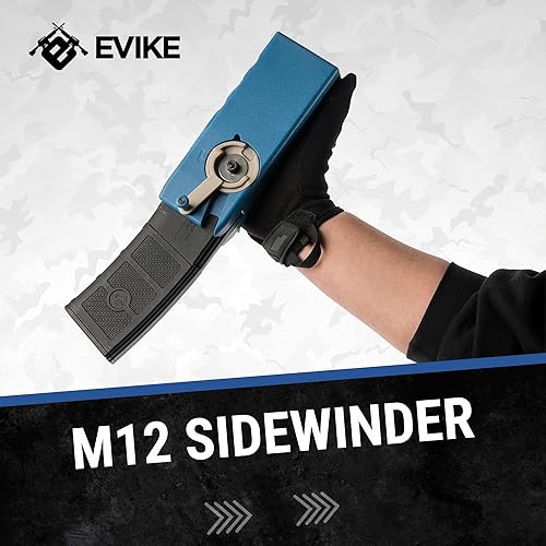 Miniatura 6 de Evike Airsoft - EMG Odin Innovations Sidewinder Airsoft BB Cargador de velocidad (Color M12 - Azul sin drama)