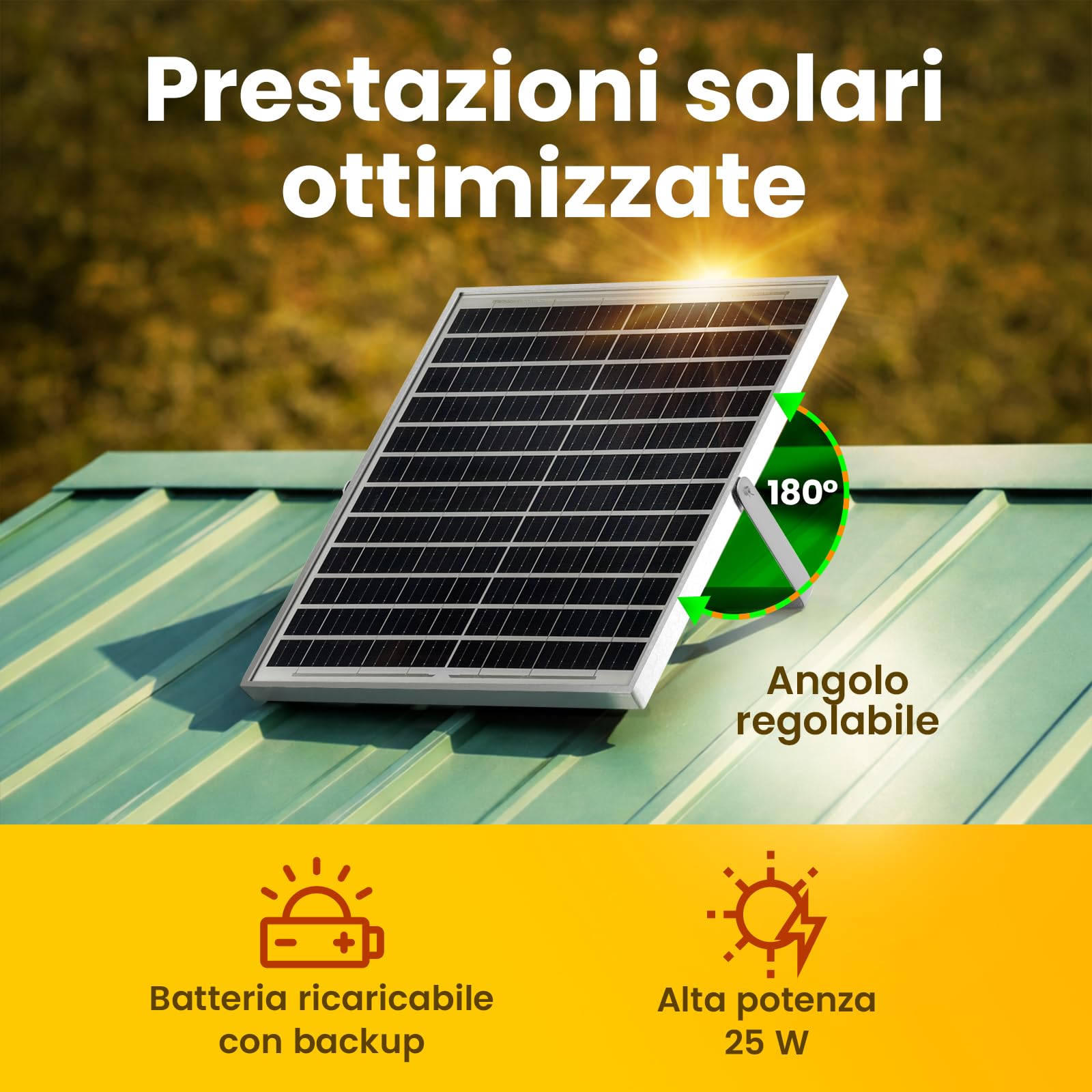 Ventilatore Solare per Pollaio e Serra, Doppia Ventilazione Solare con Batteria, Presa o Estrazione dell’Aria, Centralina di Controllo con 3 Modalità