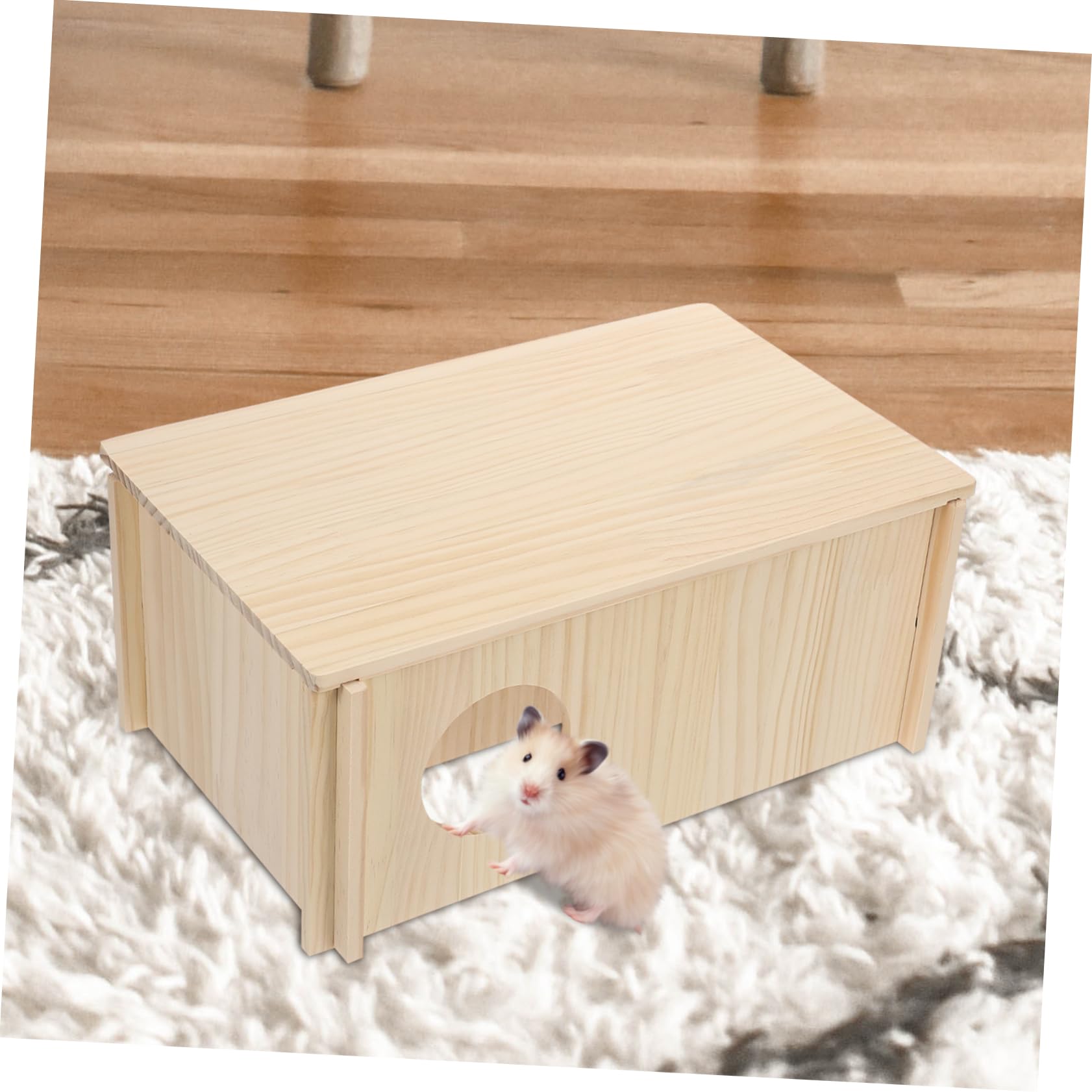Sosoport 1stück Hamster Nest Gemütliches Schlafhaus Für Hamster Spielzeug Und Versteck Natürlichem Material Für Kleintiere Rückzugsort