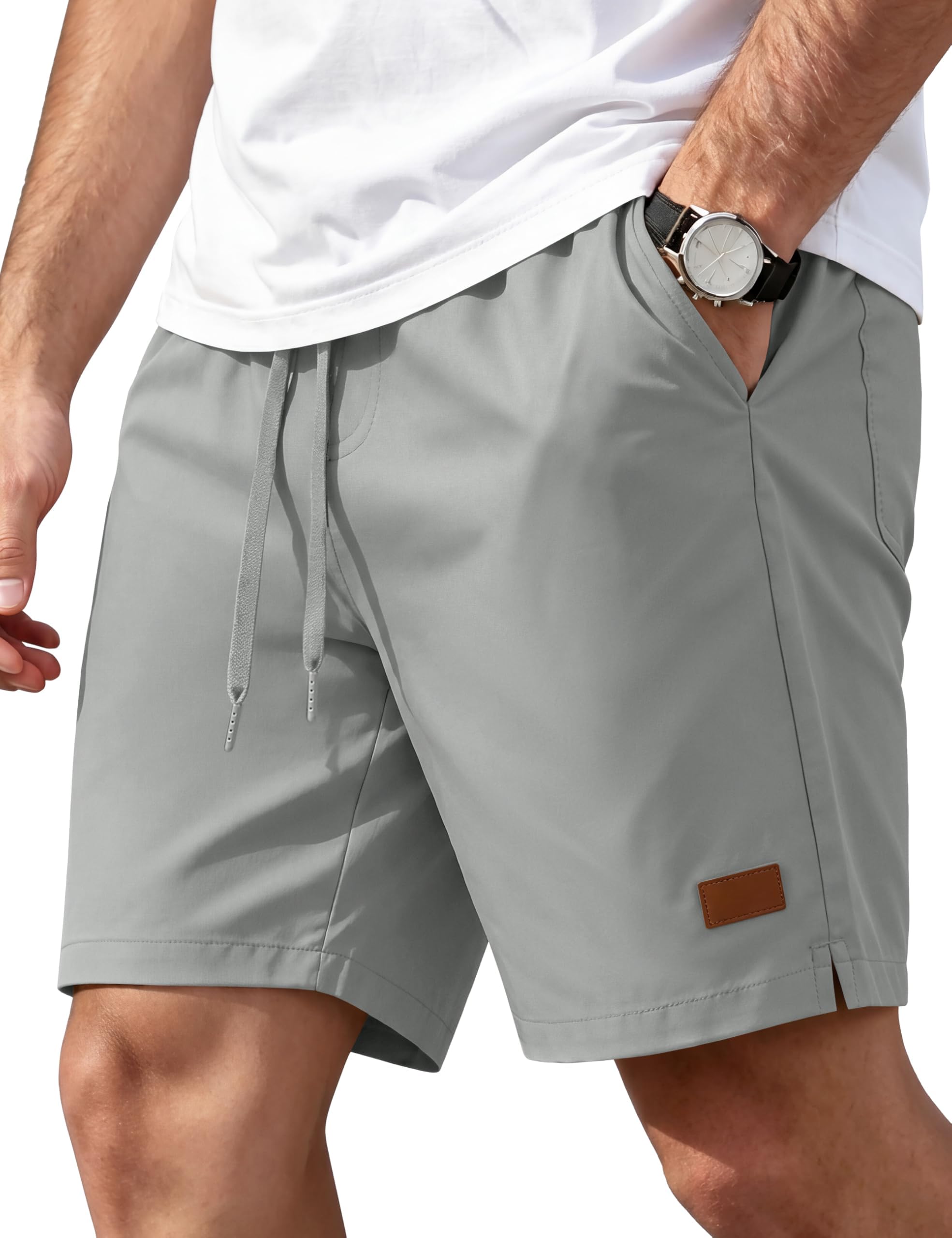 TACVASEN Kurze Hosen Herren Leichte Sommer Bermuda Shorts Herren | Wasserabweisend,Quick Dry,Elastischer Bund,Freizeit,Leichte,Stretch,Schnelltrocknend,Atmungsaktiv