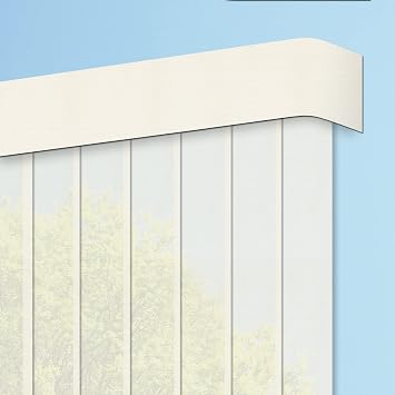 Vertical Blinds Sheer Window Shades, Beige Custom Light Filtering Transparent Sight Organdie, Reduce Sunlight Vertical Window Blinds for Patio Doors, Windows, Sliding Doors