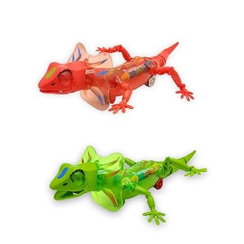 Lattice Kids Funny Dinosaur Toy Lizard with Light & Sound - Forward Backward Action - Multicolour