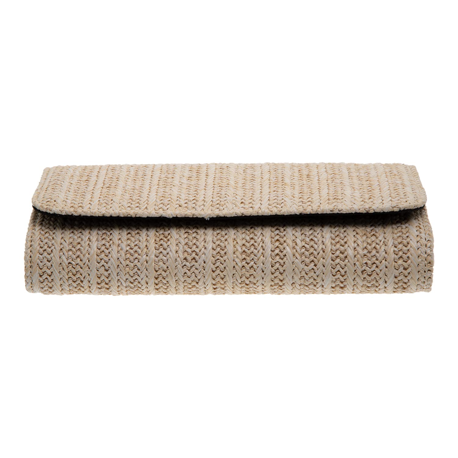 Damen Clutch aus natürlichem Stroh, Elfenbein1