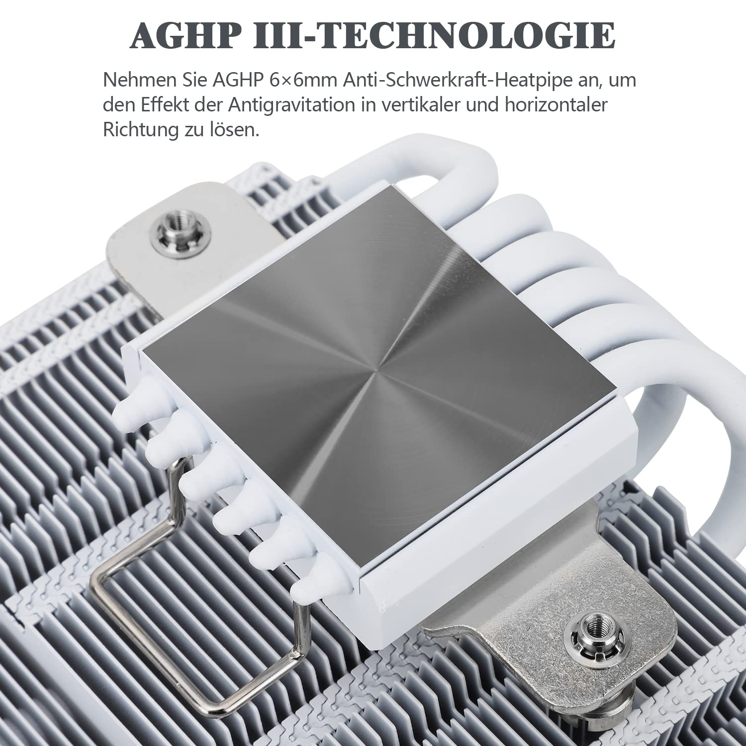 Thermalright AXP120-X67 White ARGB Enfriador de aire de CPU de perfil bajo con ventilador PWM TL-C12015W-S de 120mm,6 tubos de calor, 67mm de altura,para AM4/AM5/Intel LGA 1700/1851/1150/1200/2011