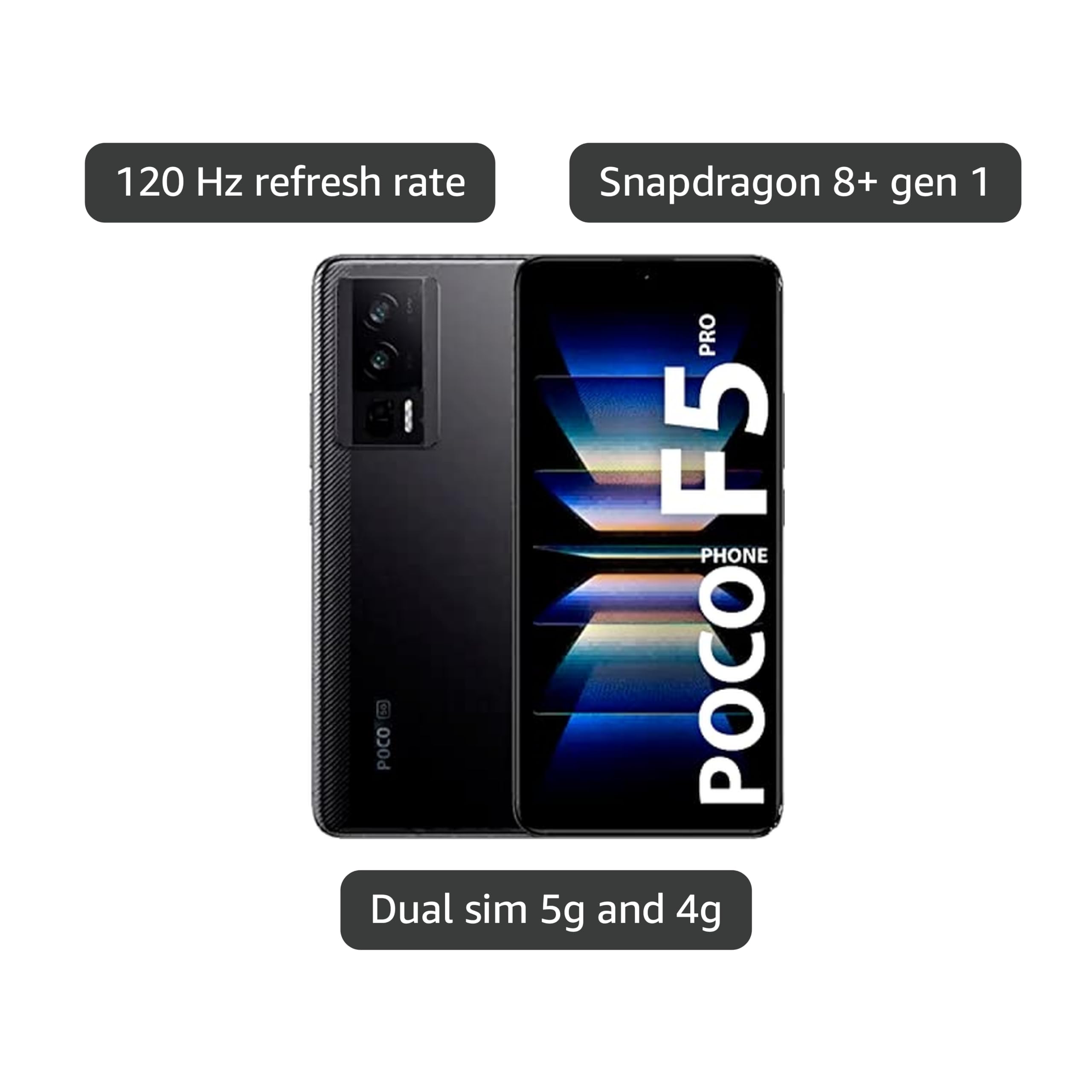 Amazon.com: Xiaomi Poco F5 PRO 5G + 4G LTE 256GB + 12GB Global