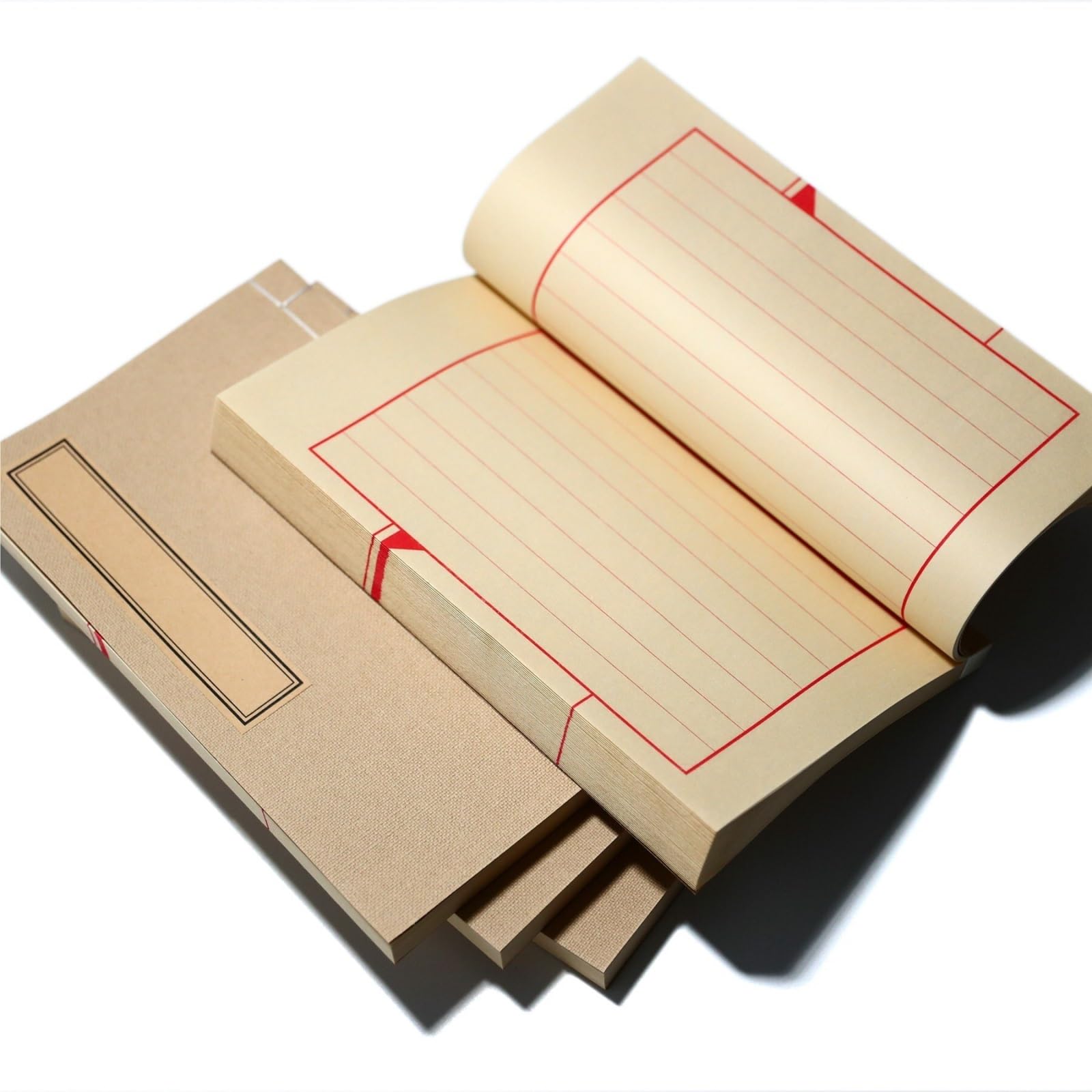Cuaderno Material Escolar Cuaderno Portátil Retro, Encuadernado A Mano con Hilo Agenda Personal(Bruin,Page 50)