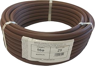 RIEGOPRO Smooth Brown Pipe 16 mm for Drip Irrigation – 25 m Roll – Flexible and Durable for Garden, Orchard and Pots