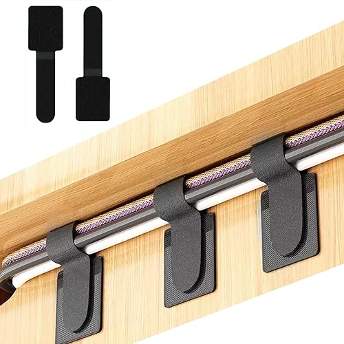 50 unidades por paquete, correas autoadhesivas de gancho y bucle, bridas de gancho y bucle, organizador de cables con parte trasera adhesiva, clip