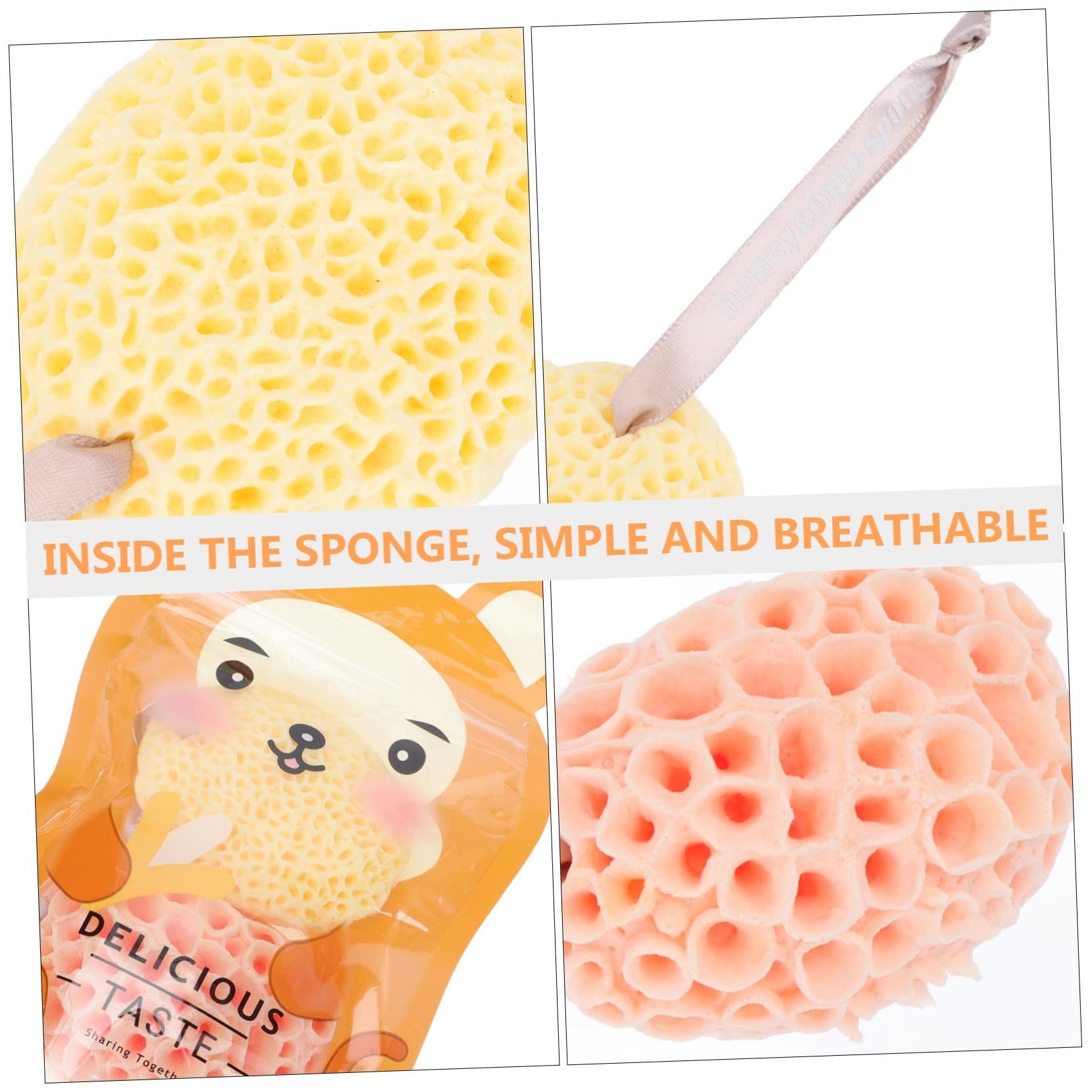 minkissy 10piezas Esponjas De Exfoliantes Para Bebés Esponjas Naturales De Baño Suaves Accesorios De Higiene Corporal Para Baños Diarios