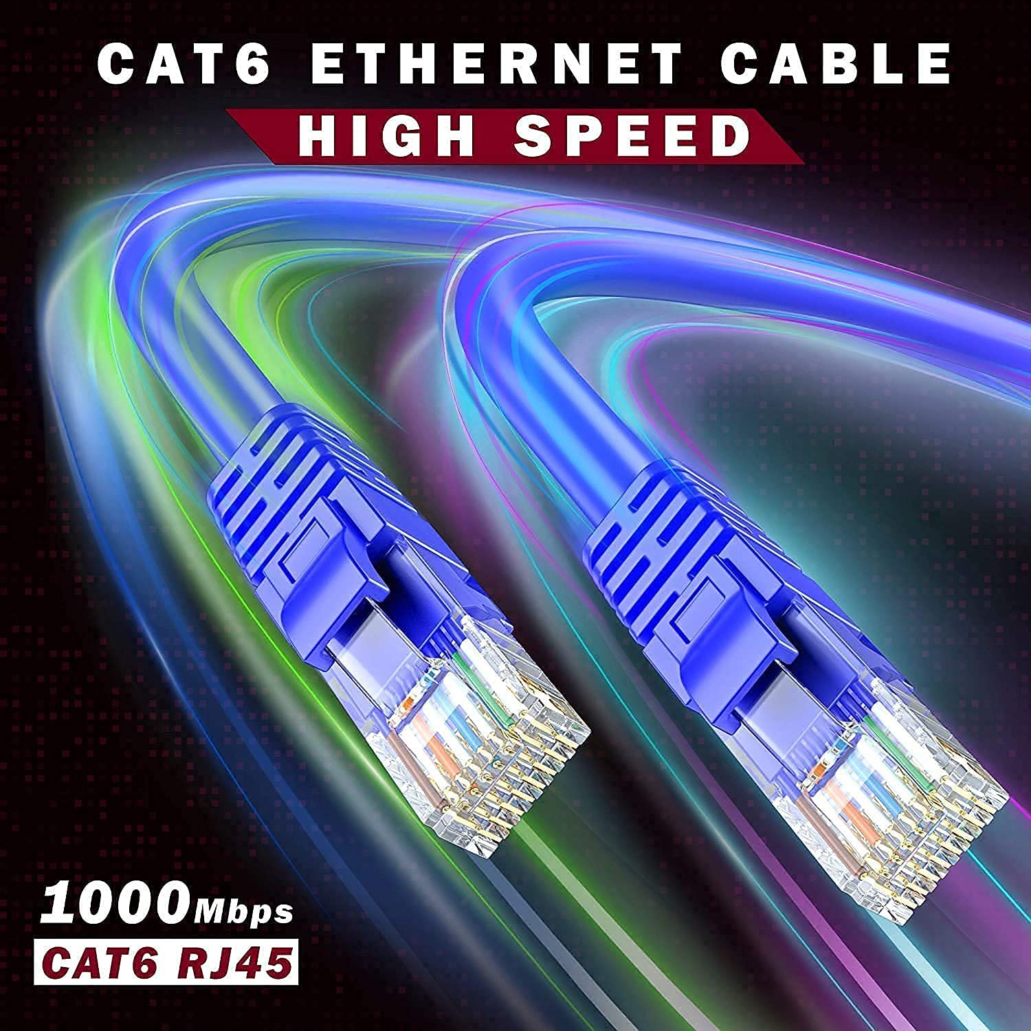 PremiumAV 10m CAT6E Ethernet Cable - Blue -5
