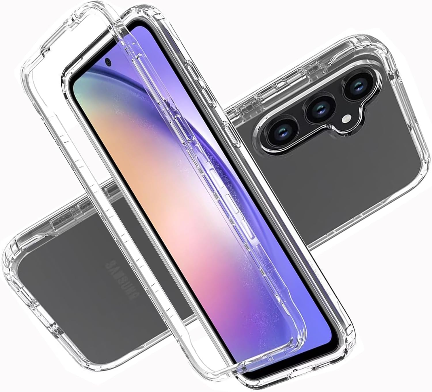 Samsung Galaxy A55 5G Case 360  Shockproof Clear