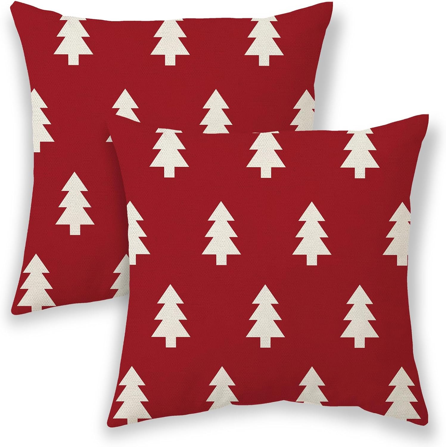 BETGINY Christmas Pillow Covers 18x18 Inch 2 Pcs, Red White