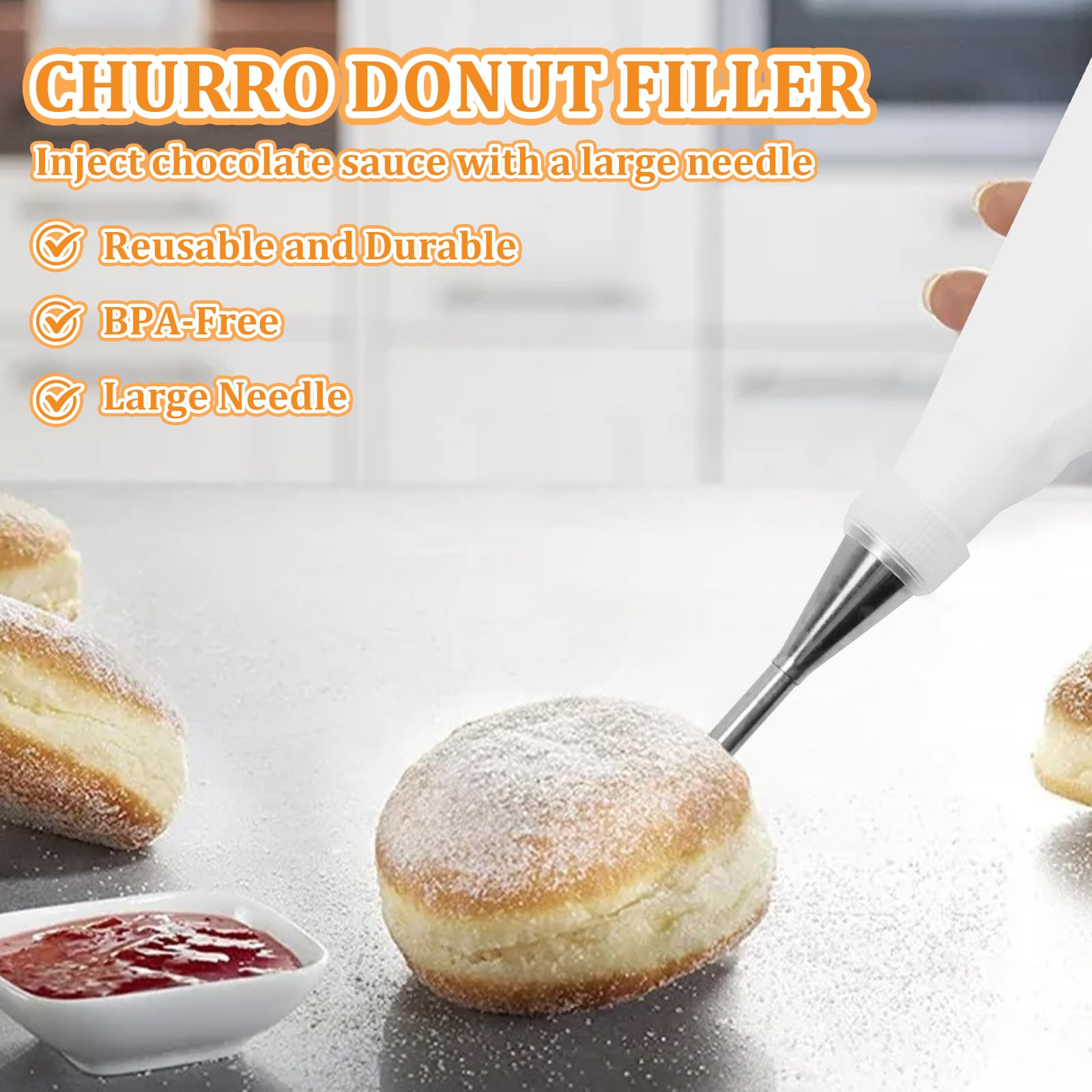 Pistolet à Pâtisserie en Acier Inoxydable,Presse à Biscuits, Kit Professionnel avec 20 Disques Biscuits et 4 Douilles, Machine à Biscuits, Accessoires