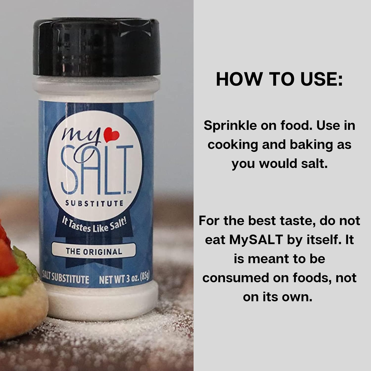 MySALT Salt Substitute – 100% Sodium Free - Set of 6 Varieties - Add the Tasty Salty Flavor You Are Missing to Your Low Sodium Diet