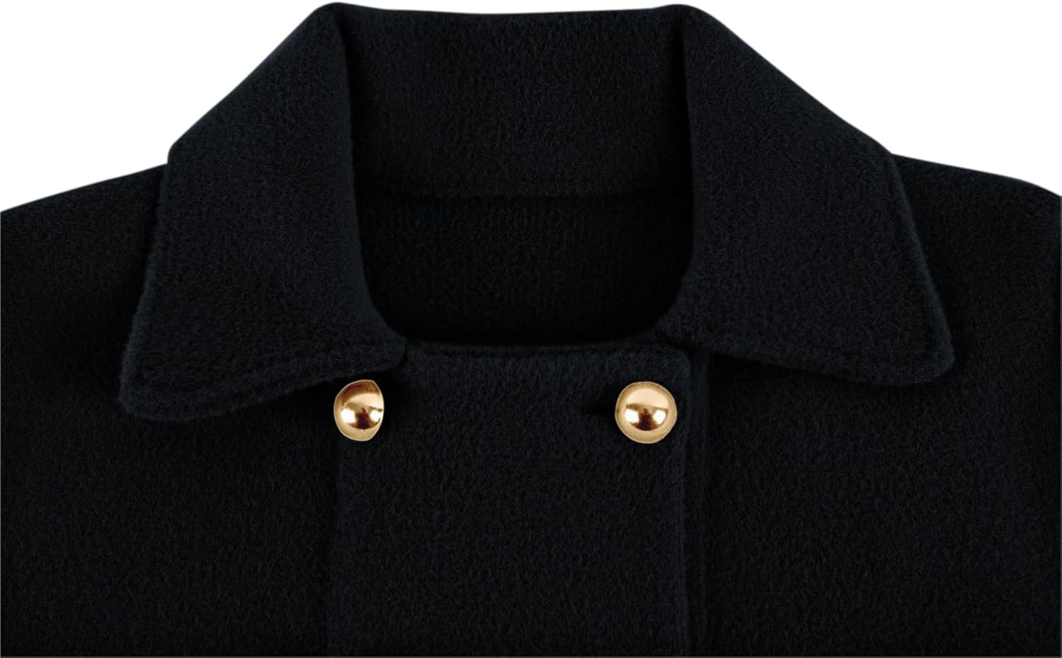 CHARTOU Women's Elegant Poncho Double-Breast Slit Sleeve Flowy Wool Blend Cape Cloak Coat - Image 6