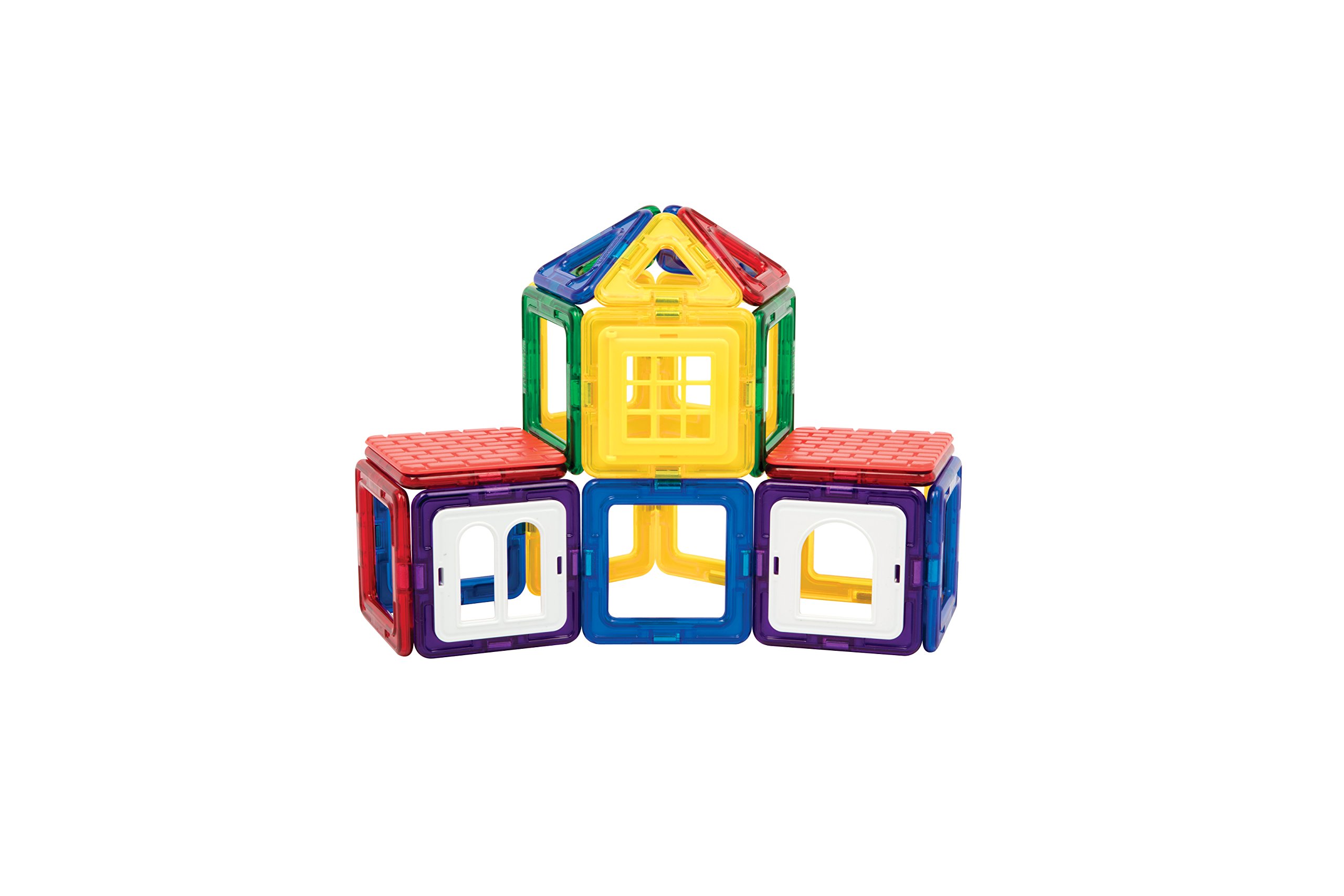 Magformers Wow House Magnetic Building Blocks Tiles Toy. Makes 20 Different Houses. Comes with Extra Puzzle Play Sheets And Building Cards Guides for Younger Children.