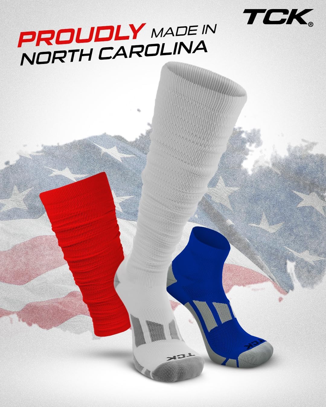 Football Scrunch Socks, Pre-Scrunched – Extra-Long Moisture-Wicking Over the Calf Socks for Youth, Boys & Men | Made in USA - Image 7