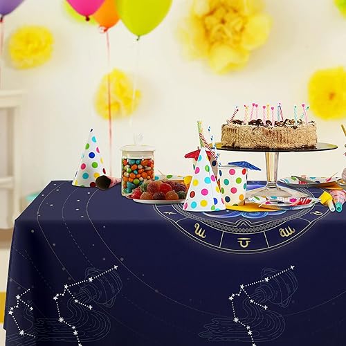 Miniatura 4 de Manteles de acuario con constelación creativa del zodiaco, decoración de mesa para fiesta de cumpleaños, cocina, comedor, cabina interior y