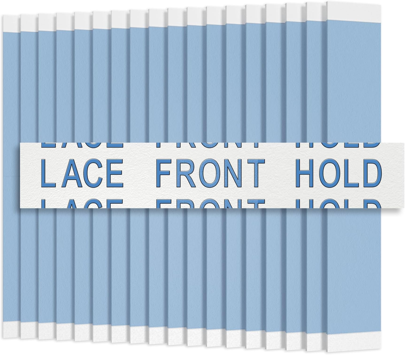 Sunshine Tape Premium Blue Liner Lace Front Hold Wig Tape | 72pcs | Double Sided Adhesive Tape for Toupee | Strong Hold Waterproof Strips | Made in USA (72, 1/2" Straight)
