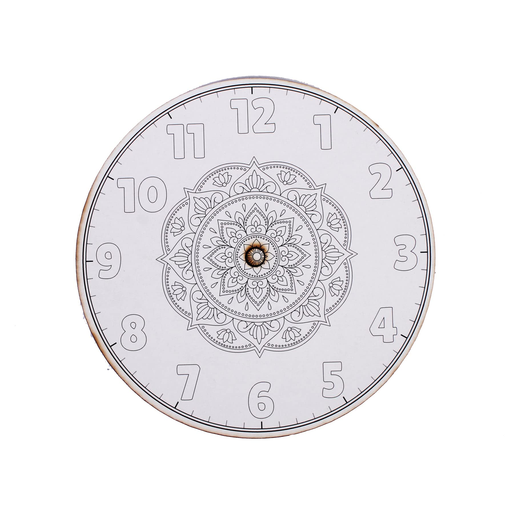 Little Birdie Clock Making DIY Kit Paint & Make A Mandala 1Pack|Preprinted Clock Face with Screw|Home, Wall, Office Décor|Paint Kit 1