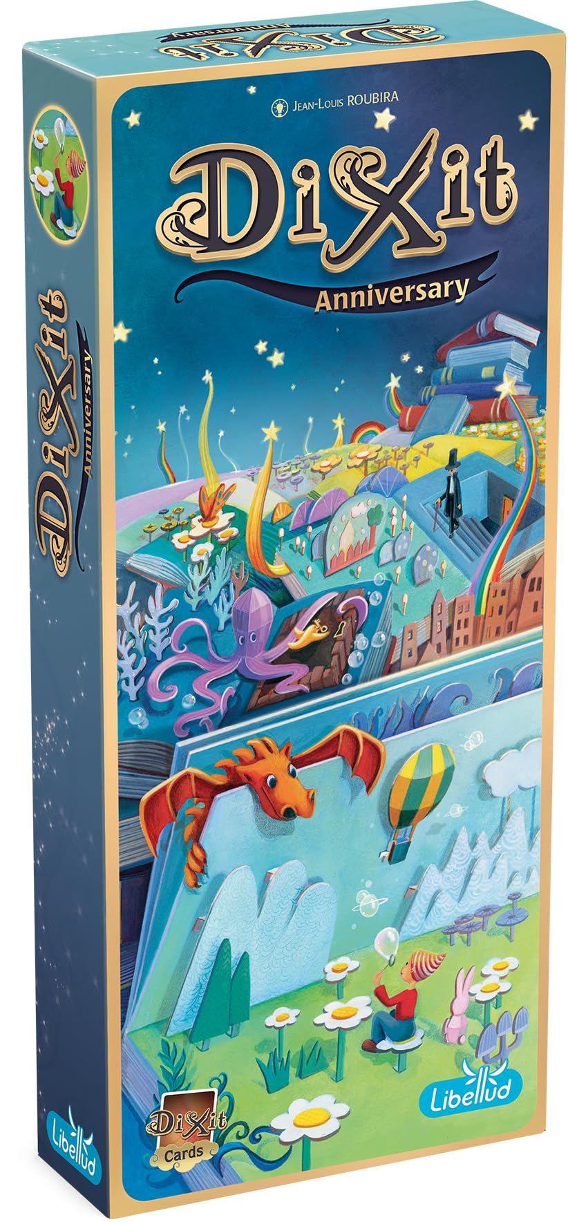 Asmodee Dixit Anniversary Expansión, Juego de Imaginación y Creatividad Varias Veces Premiado, A Partir de 8 Años, De 3 a 8 Jugadores, 30 Minutos por Partida, Multilenguaje (Incluye Español)