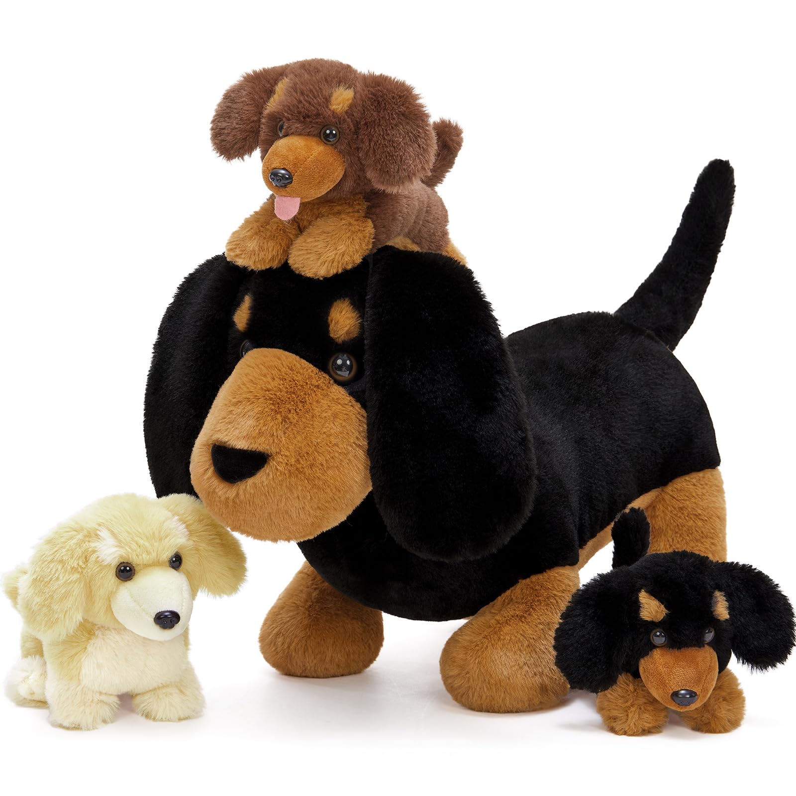 MorisMos Mamá Peluche Lagarto Verde con Bebe Suave Kawaii, 68cm Dragón Barbudo Juguete de Peluche Realista, Regalo Lagartos Morbido para Niños Niña Niños Navidad, Cumpleaños — view 18